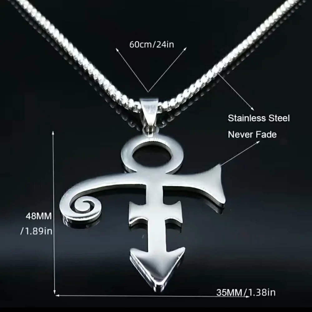 Love Symbol Inspired by Prince Rocker Necklace / Pendant #1336